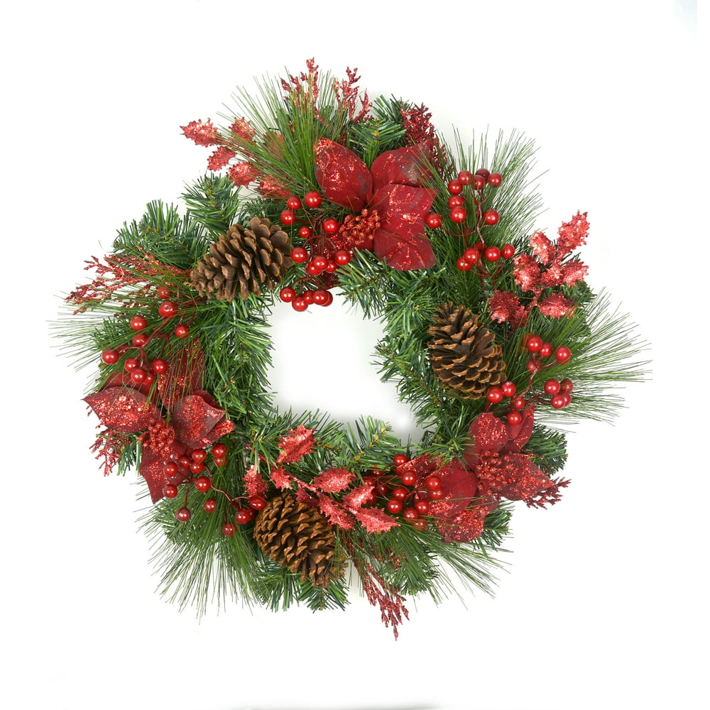 20” Christmas Decorated Wreath