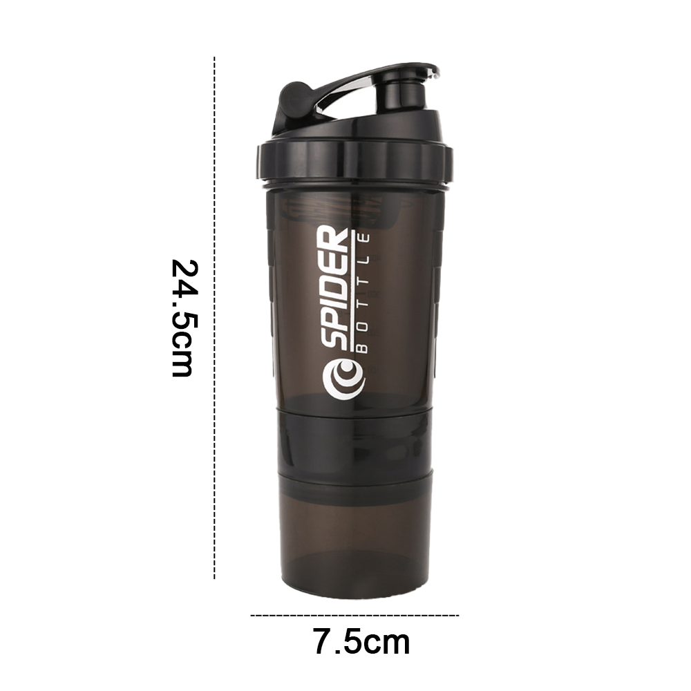 WERFIT Gym Shaker Bottle - Protein Shake Shaker with 2 Storage