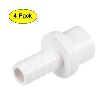 PVC Tube Fitting Adapter 12mm Barbed X G1/2 Male White For