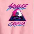 thumbnail image 2 of Disney Villains - Cruella Savage Graphic Long Sleeve Fleece Sweatshirt, 2 of 4