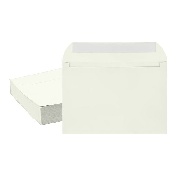 Uxcell 7.5x5.5 Inch Invitation Envelopes, 50 Pcs Self-Seal for A7 Weddings and Cards Beige