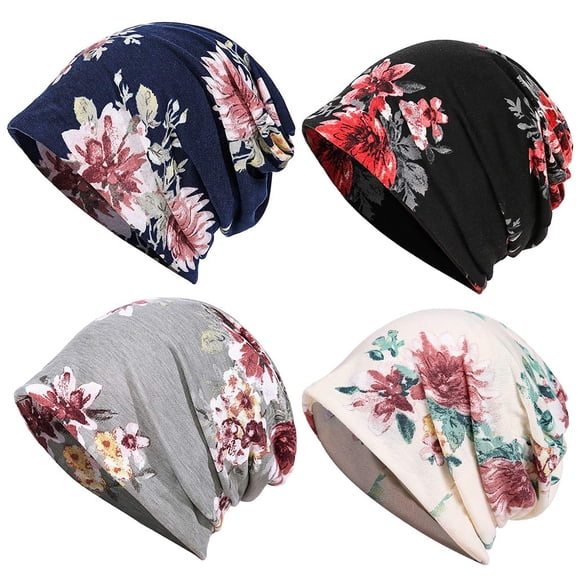 Gorro Slouchy JarseHera para Mujer, Turbante de Algodón para Quimioterapia