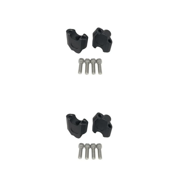 Accesorios Wosthever para Vehículos Todo Terreno de Motocicleta de Aluminio Negro 2 Piezas