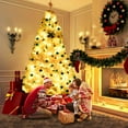 thumbnail image 4 of Costway 7.5Ft Hinged Artificial Christmas Tree Premium Pine Tree 1346 Tips w/Metal Stand, 4 of 10