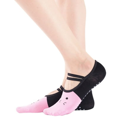 

Womens Socks No Show Fahion Anti Slip Finger-Separated Yoga Socks Sport Ballet Dance Socks