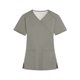 thumbnail image 1 of Ropa de trabajo SCZ de Manga corta con cuello en v de moda para mujer con bolsillos gris XL, 1 of 4