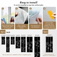 thumbnail image 6 of Black Dandelion Window Privacy Film, Spring Modern Minimalist Country Flower Static Cling UV Sun Blocking Heat Control Window Tint Day and Night, Non-Adhesive One Way Privacy Cover 19.6''x39.3'', 6 of 7