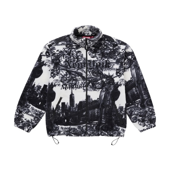 Supreme Men's New York Fleece Jacket White, from StockX