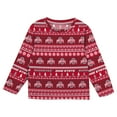 thumbnail image 2 of Infant & Newborn Outerstuff  Scarlet Ohio State Buckeyes Ugly Sweater Pajama Set, 2 of 5