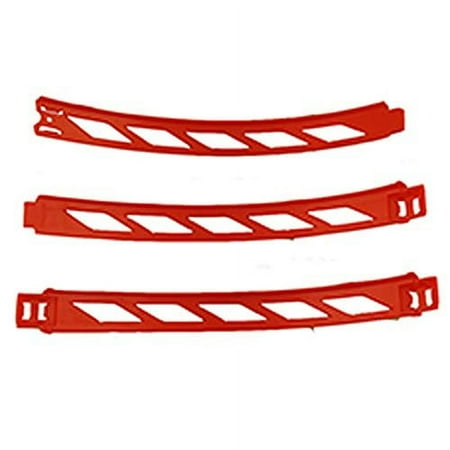 Replacement Parts for Hot-Wheels Playset GLC96 - Track Builder Unlimited Triple Loop Kit ~ Replacement 3 Red Track Loops ~ A1 A2 & A3