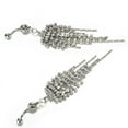 thumbnail image 2 of Hot Rhinestone Tassel Navel Dangle Button Belly Ring Bar Body Piercing Jewelry, 2 of 8