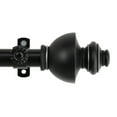thumbnail image 3 of InStyleDesign  Monarch Adjustable Black Curtain Rod Set 48 to 84 inch, 3 of 3