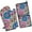 Colorful Floral Pattern, variant on Floral Watercolor Painting Kitchen Oven Mitt and Pot Holder Sets 2 Pcs for Baking, Cooking and Grilling, Heat Resistant Up To 392 °F