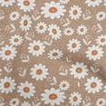 thumbnail image 1 of oneOone Cotton Flex Rose Brown Fabric Florals Sewing Fabric By The Yard Printed Diy Clothing Sewing Supplies 40 Inch Wide, 1 of 6
