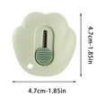 thumbnail image 5 of Portable Knife, Gaqring Mini Cute Retractable Safety Tool, ABS Plastic SK5 Blade Keychain Craft Scissors for Unboxing DIY, Green, 5 of 5