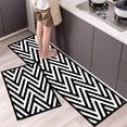 thumbnail image 3 of Alfombra de cocina de poliéster impermeable y resistente al aceite, alfombra de baño antideslizante estampada, alfombra suave para el piso del dormitorio, alfombra para la sala de estar, alfombra de c, 3 of 5