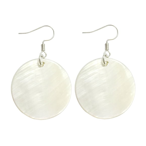 Pendientes AMOR SPES de Concha Marina Natural en Plata