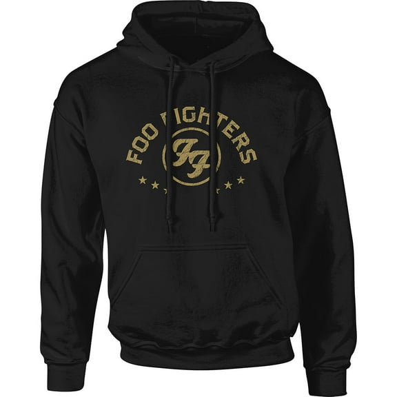 Foo Fighters Unisex Pullover Hoodie Sweatshirt Arched Stars (Small)