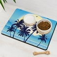 thumbnail image 3 of Tropical Palm Trees Dog Food Mat with Summer Beach Palm Trees and Vibrant Tropical Paradise Patterns – Waterproof, Durable, Non-Slip Pet Feeding Mat, 3 of 7