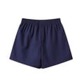thumbnail image 5 of Biker Shorts Girl's Shorts High Waisted Shorts Casual Summer Shorts with Pocket,Navy, 5 of 6