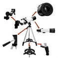 thumbnail image 4 of White Telescope for Astronomy- Astronomical Professional Refractor Telescope for Kids Beginners with Advanced Eyepieces, Tripod, Wireless Remote, 4 of 7