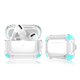 thumbnail image 5 of Funda Transparente para Airpods Pro - Azul Transparente, Funda Protectora Antideslizante Transparente Reforzada con 360° para Apple Airpods Pro, con Llavero, 5 of 5