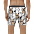 thumbnail image 4 of Salouo French Bulldog 2 Pattern Men's Boxer Briefs, Soft & Breathable Underwear Elastic Waistband Briefs for Men,1-Pack, 4 of 7