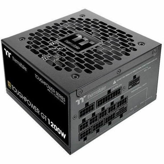 Thermaltake TOUGHPOWER GT 1200W - Black - Internal - 120 V AC, 230 V AC Input - 3.3 V DC, 5 V DC, 12 V DC, -12 V DC, 5 V SB Output - 1200 W - Active PFC - 1  12V Rails - PCI Express Connector 5.1 -...