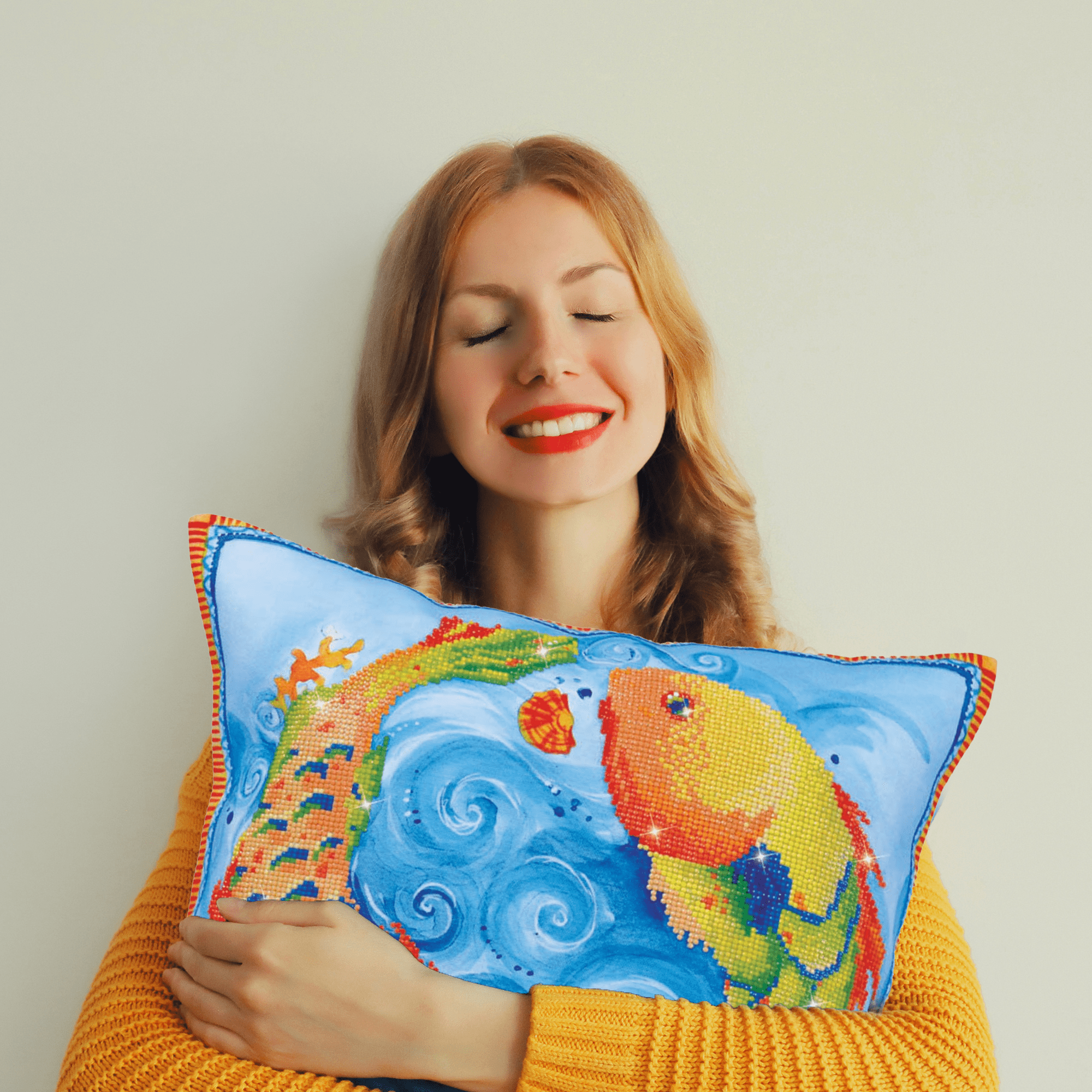 Diamond Dotz Dancing Fish Coy Diamond Painting Kits for Adults - Diamond Art Kits a Relaxing Creative Craft Kit with Dotz Gems  17.7"x17.7"