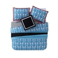 thumbnail image 5 of VCNY Home Nikki 4-Piece Multicolor Floral Reversible Comforter Set, Twin XL, 5 of 9