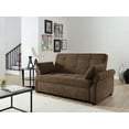 thumbnail image 6 of Serta Haiden Modern Upholstered Sleeper Sofa, Dark Brown, 6 of 8