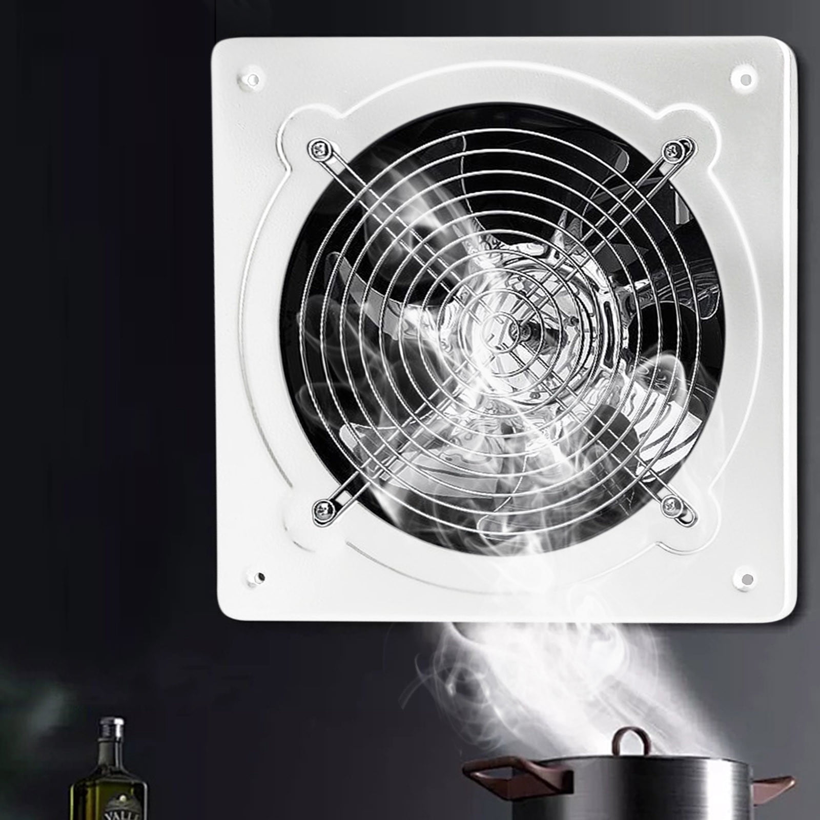 Handheld Fan VibHome Kitchen Oil Fume Ventilation Fan Silent Exhaust Fan Bathroom Window Mounted Powerful Exhaust Fan