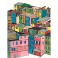 thumbnail image 2 of Moore, Regina 25x32 White Modern Wood Framed Museum Art Print Titled - Colorful City I, 2 of 4