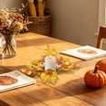 thumbnail image 2 of PoyoKee Fall Wreath - Halloween Indoor Decor, Halloween Pumpkin Maple Leaf Candle Wreaths for Front Door, Thanksgiving Fall Decor for Table, 13.8", 2 of 7
