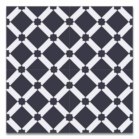 Moroccan Mosaic Tile House Pack Of 12 Ait Baha Black And White Moroccan Mosaic Tile House Pack Of 12 Ait Baha Black And White Handmade Cement 8x8