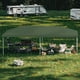 thumbnail image 2 of 10x20 pop - up canopy tent (without side walls), 3 adjustable heights, comes con 6 sandbags, green, 2 of 8