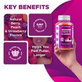 thumbnail image 4 of Vitamatic | 2 Pack Prebiotic Fiber Gummies for Adults - 7G Fiber Extra Strength - Zero Sugar Added - 60 Pectin Based Gummies - Digestive Health & Regularity Support, 4 of 10