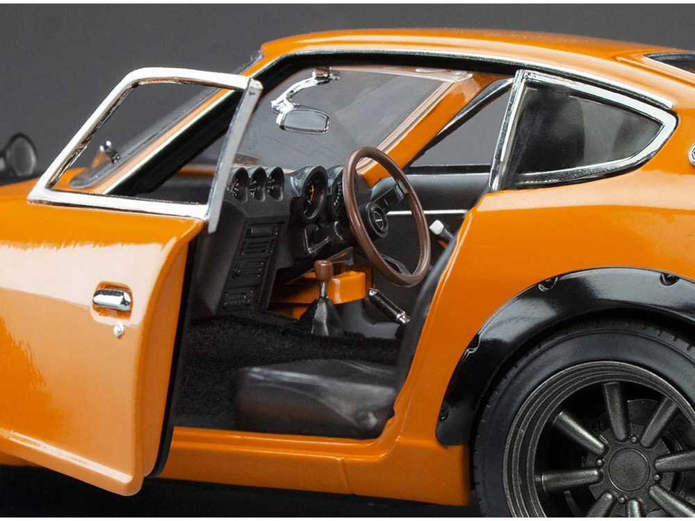 1970 Nissan Fairlady Z (S30) RHD Orange with Carbon Hood 