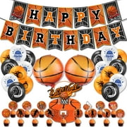 QQL Basketball Party Decorations Birthday Party Supplies Happy Birthday Banners For Basketball Party Supplies