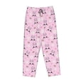 thumbnail image 6 of Uemuo Rabbit Face Pattern Women's Wide Leg Palazzo Lounge Pants with Pockets Light Weight Loose Comfy Casual Pajama Pants-Medium, 6 of 9