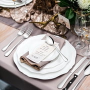 24-Piece Stainless Steel Flatware Sets, Silverware Sets Service for 4