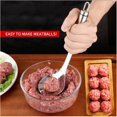 thumbnail image 4 of Cocina hogar bolas de verduras cuchara de bola de pescado cuchara para albóndigas de acero inoxidable 1 Uds herramienta para bolas de helado cucharas, 4 of 5