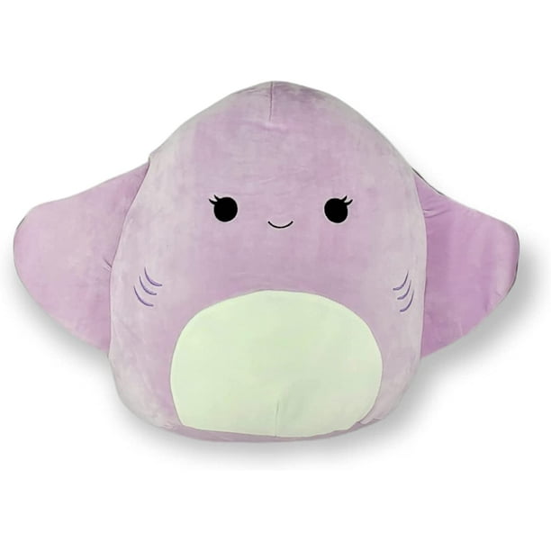 Squishmallows Official Kellytoy Sea Life Squad 8" Aziza the Manta Ray