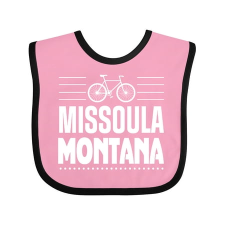 

Inktastic Missoula Montana Biking Gift Baby Boy or Baby Girl Bib