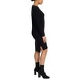 thumbnail image 3 of Jessica Simpson Women's Long Sleeve Cozy Knit Sweater Mini Dress (Black, XL), 3 of 4