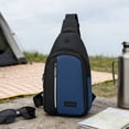 thumbnail image 6 of Unisex Waterproof body Bag,Multi-Functional Sling Chest Pack for Hiking Travel Daily Use,Adjustable Shoulder Strap, 6 of 6