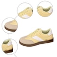 thumbnail image 7 of Womens Skate Shoes Comfy Arch Support Tennis Walking Shoes Fashion Color Block Lace up Nonslip Trainers Sneakers Yellow Size 7.5, 7 of 7