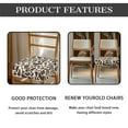 thumbnail image 6 of HELLHERO Cow Print Dining Chair Covers Set of 4, Stretchy Seat Covers for Dining Room Chairs, Dustproof Soft Chair Seat Cushion Covers, 6 of 7