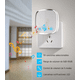 thumbnail image 2 of Timbre Inalambrico Malubero Timbre Impermeable Con Luz Led 1 Transmiso 2 Receptor Blanco, 2 of 4
