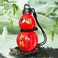 thumbnail image 4 of Gourd Shape Water Kettle, Portable Drinking Container With Adjustable Strap, for Outdoor Hiking and Commuting, Red, 4 of 6
